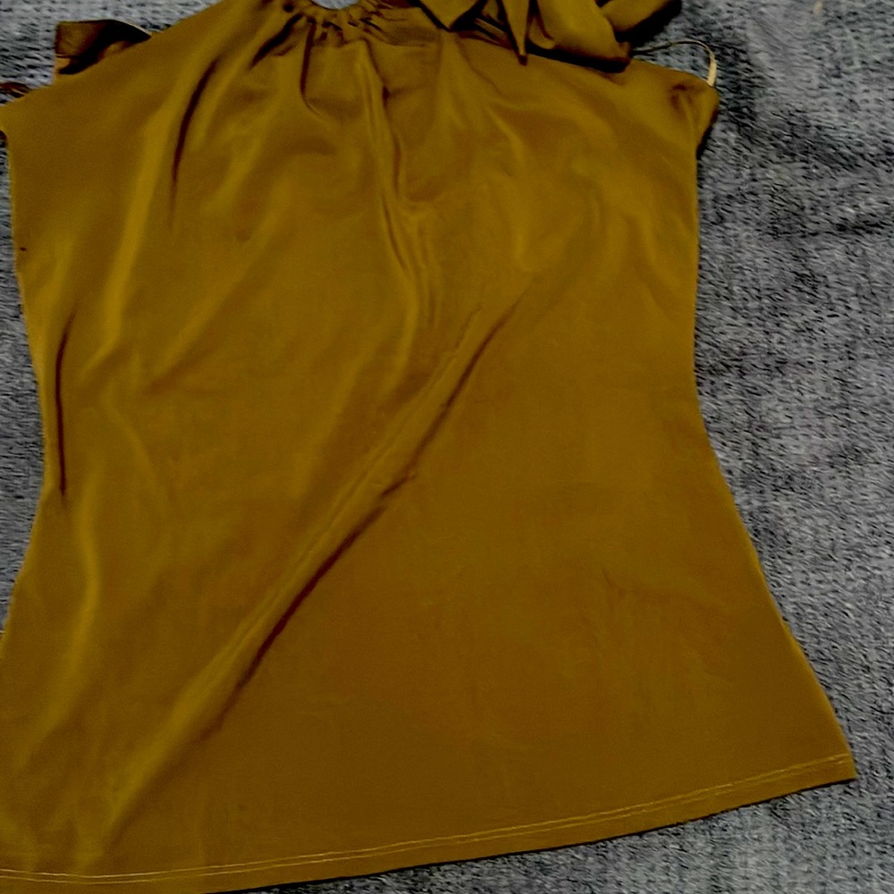 Brown halter top